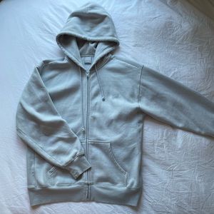 Light blue TNA cozy fleece boyfriend hoodie